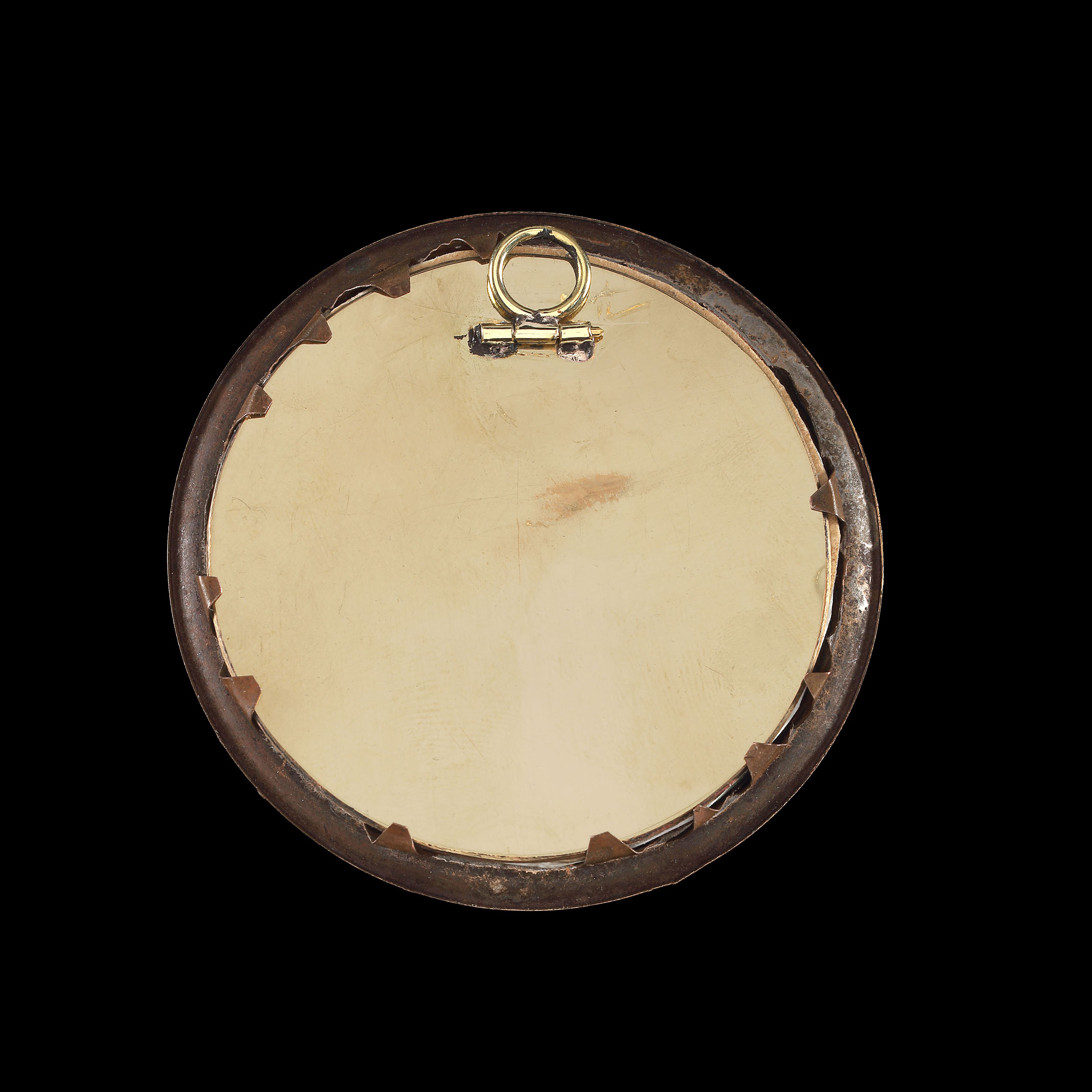 Portrait of a young girl, wearing a pink dress and gauze headdress