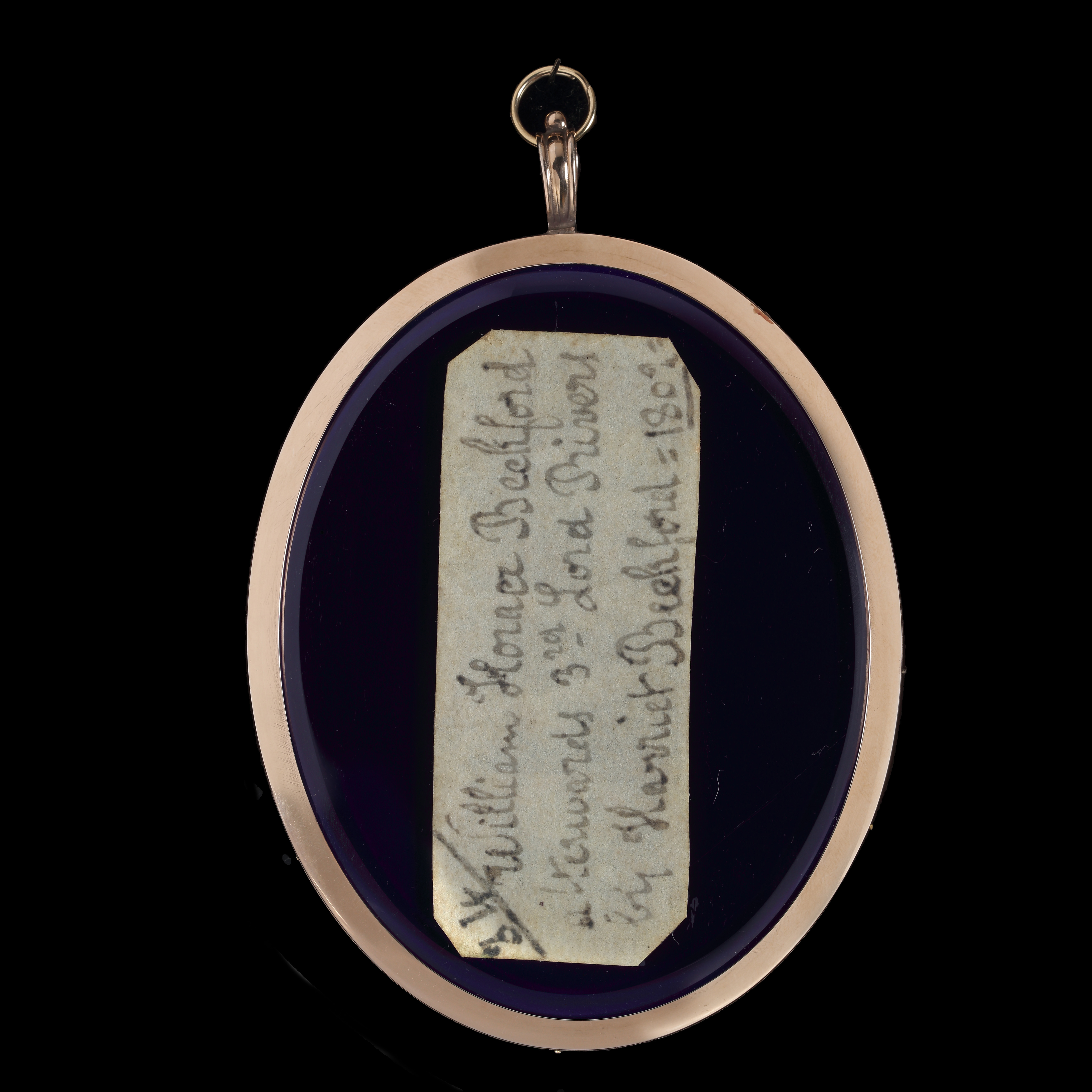 Portrait miniature of William Horace Beckford, later 3rd Baron Rivers (1777-1831)