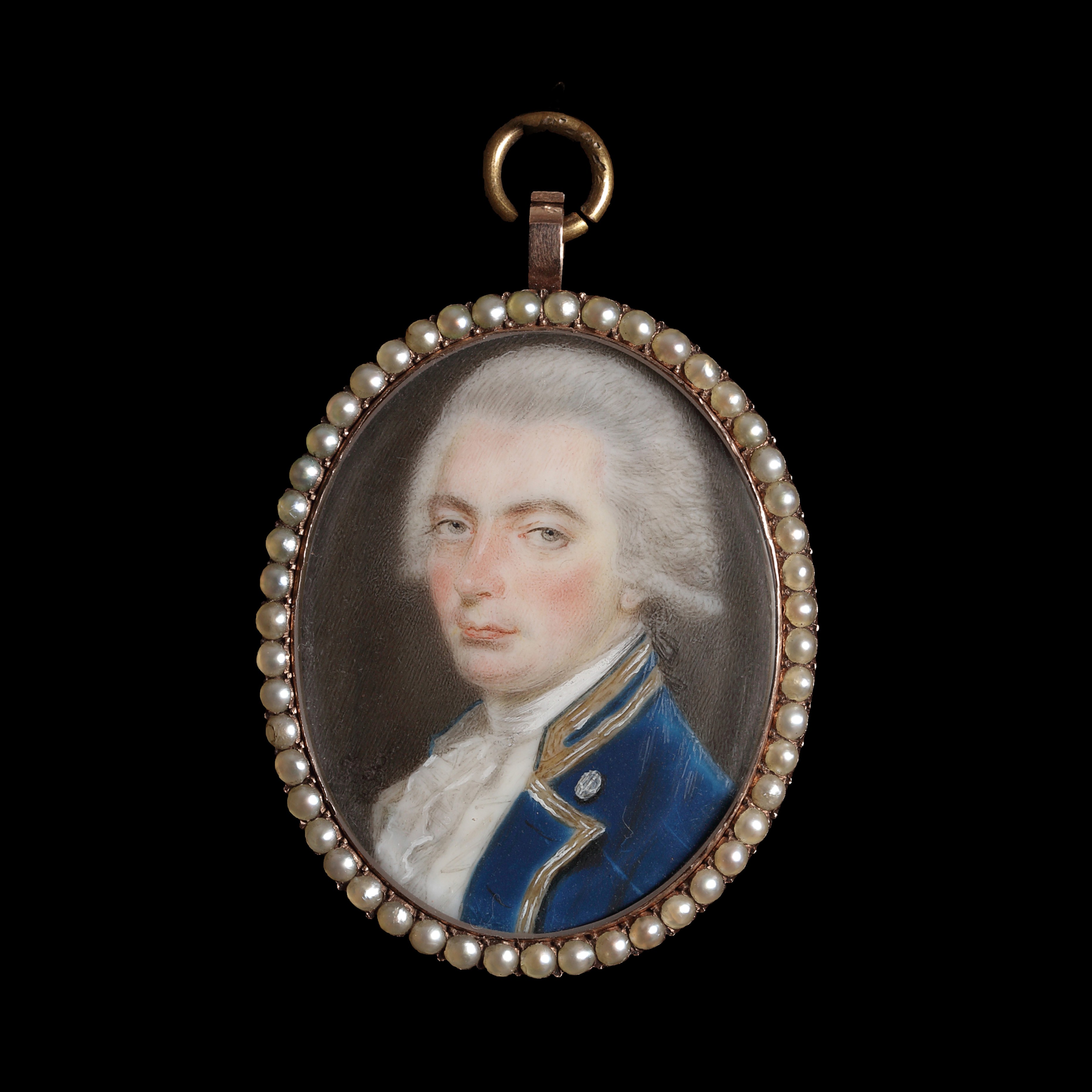 Portrait miniature of Sir Andrew Snape Douglas (1761-1797) in naval uniform