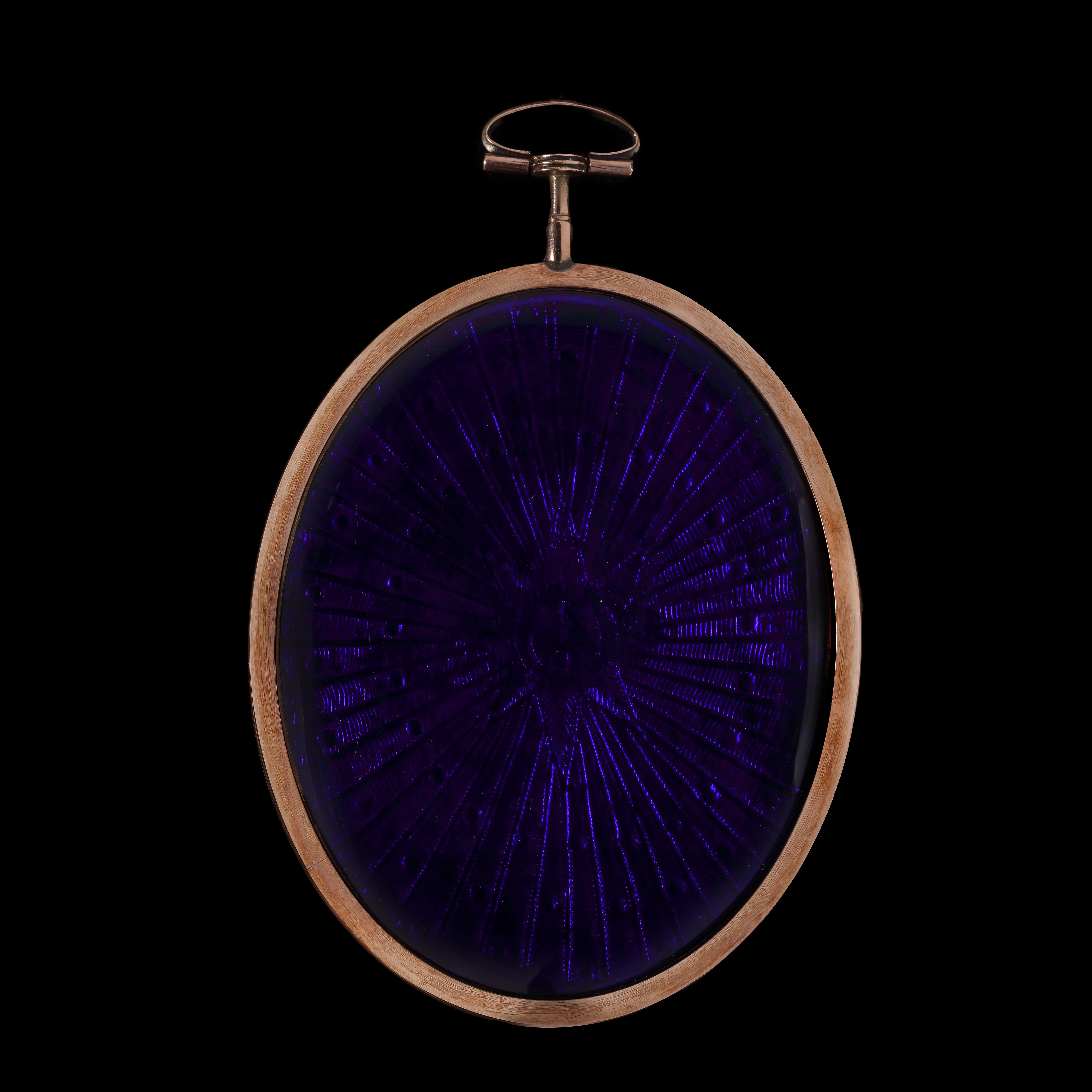 Portrait miniature of A Lady, wearing white dress, white bandeau and pendant (possibly a wedding ring)