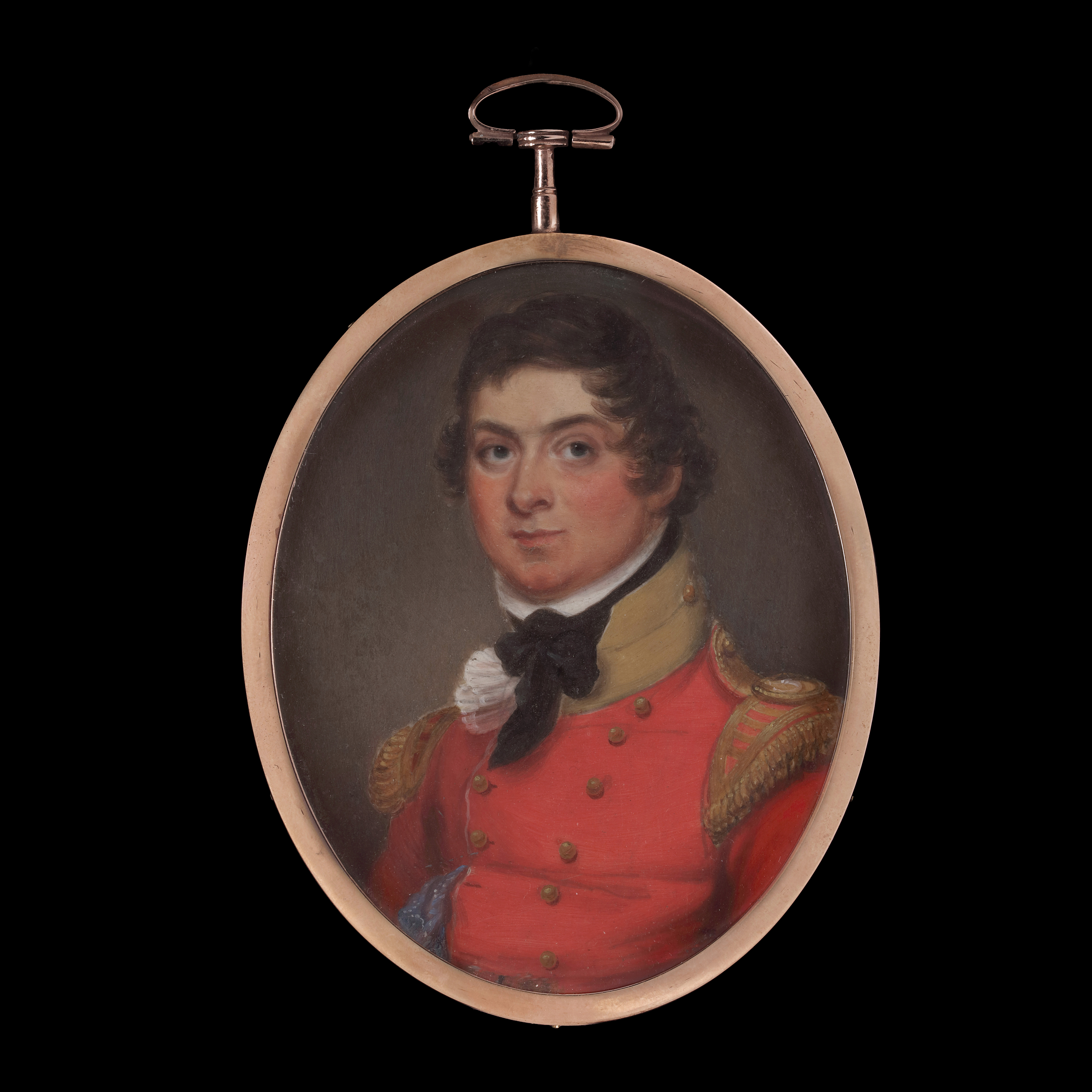 Portrait miniature of an Officer of Light Infantry