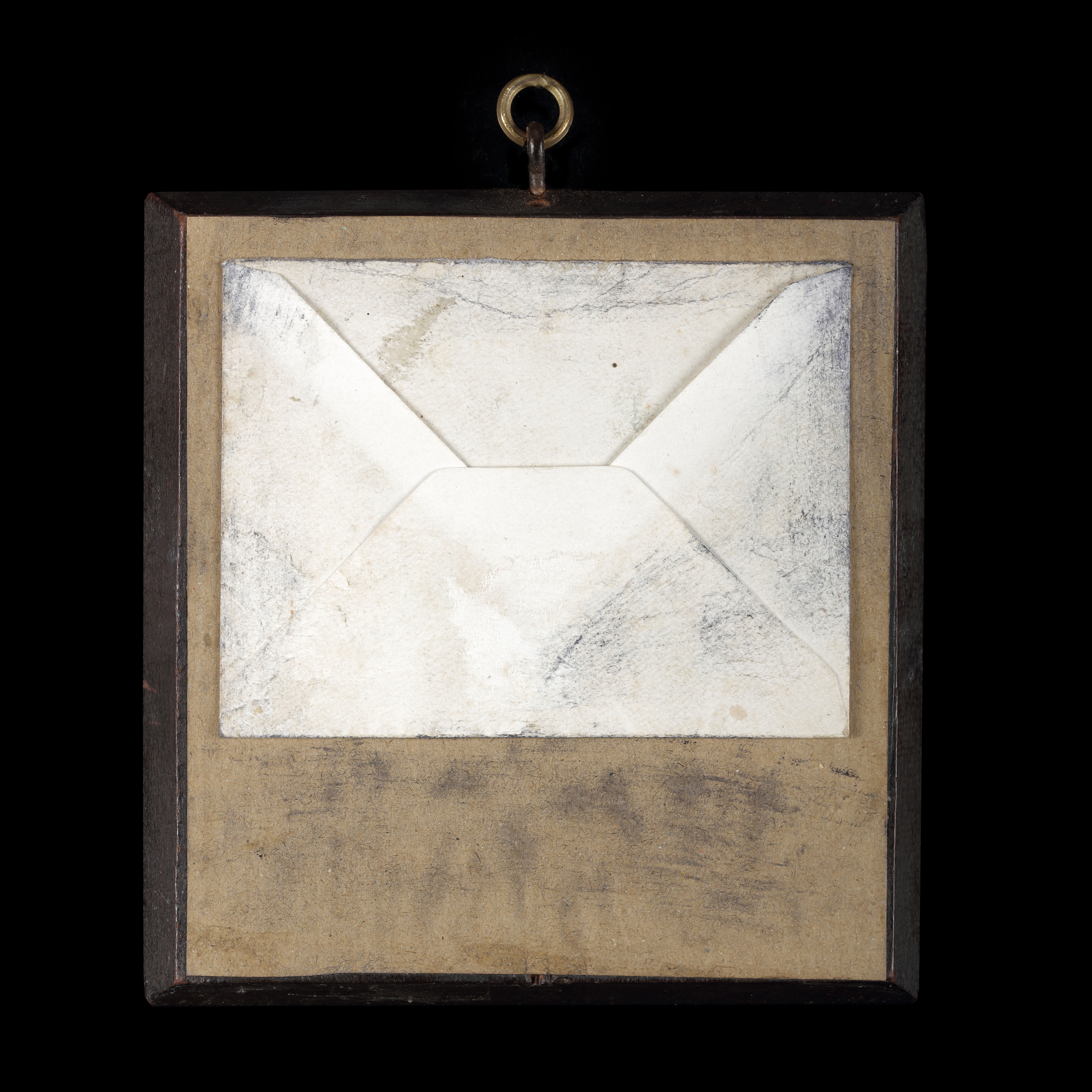 Portrait miniature of Félix-Louis de Cornette de la Minière, in his prison cell at Château du Luxembourg, wearing a blue coat with red waistcoat and white stock and the Cross of the Order of Saint Louis; 9 July 1794 (22 Messidor Year II)