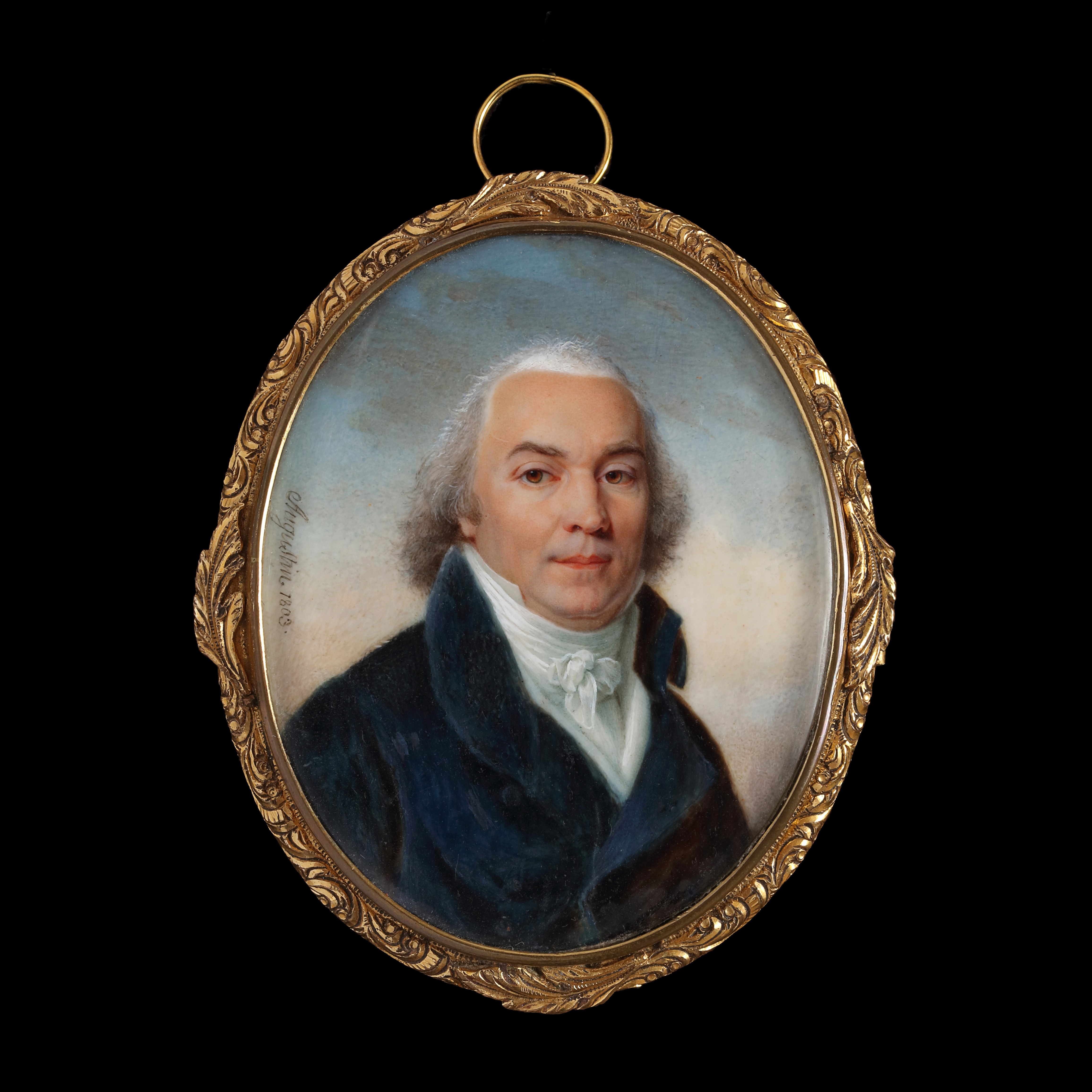 Portrait miniature of financier Médard Després (1764-1842), Regent of the Banque de France (1801-1806)