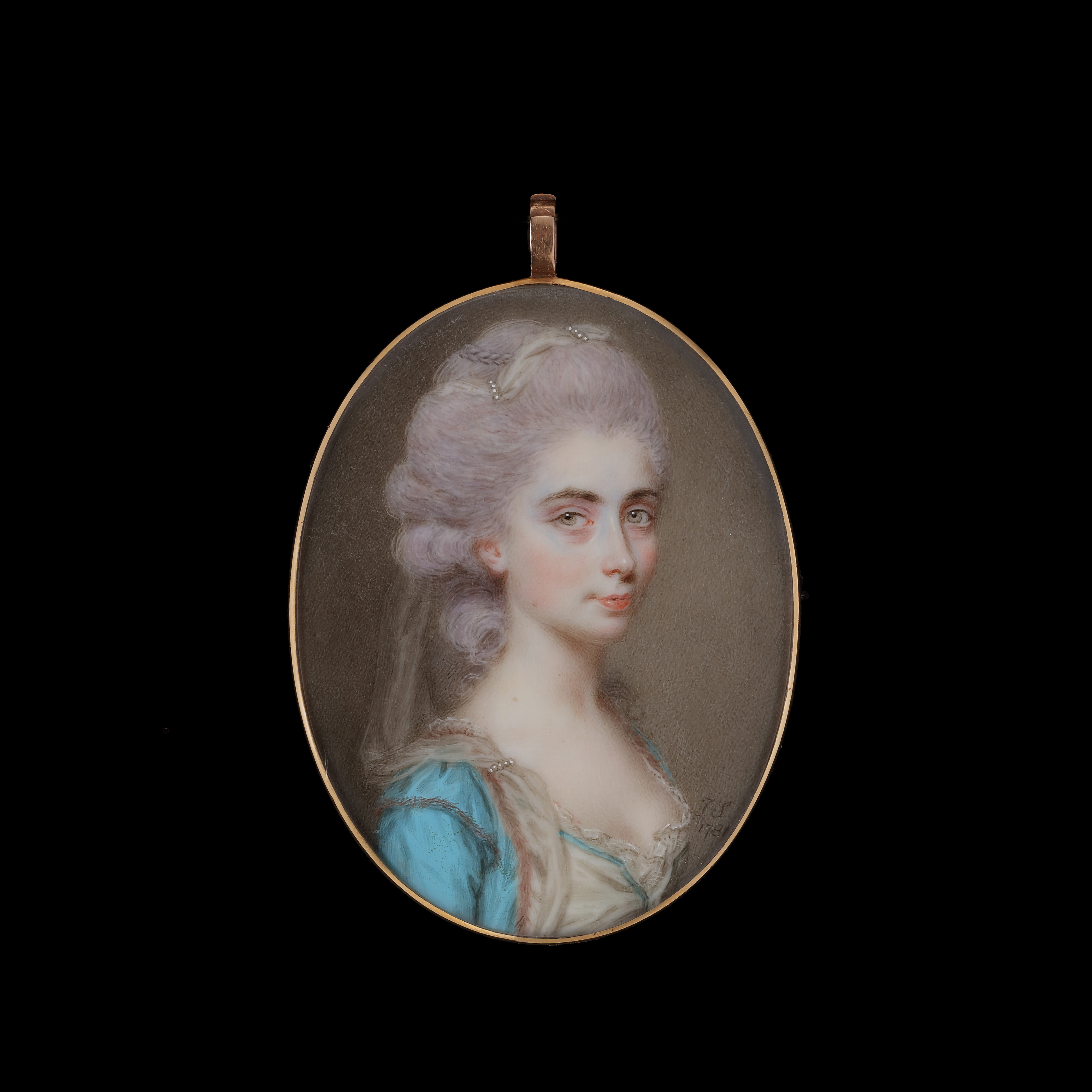 Portrait Miniatures of The Hon Mrs William Irby née Mary Blackman (c.1744-1792) and The Hon William Irby (1750-1830)