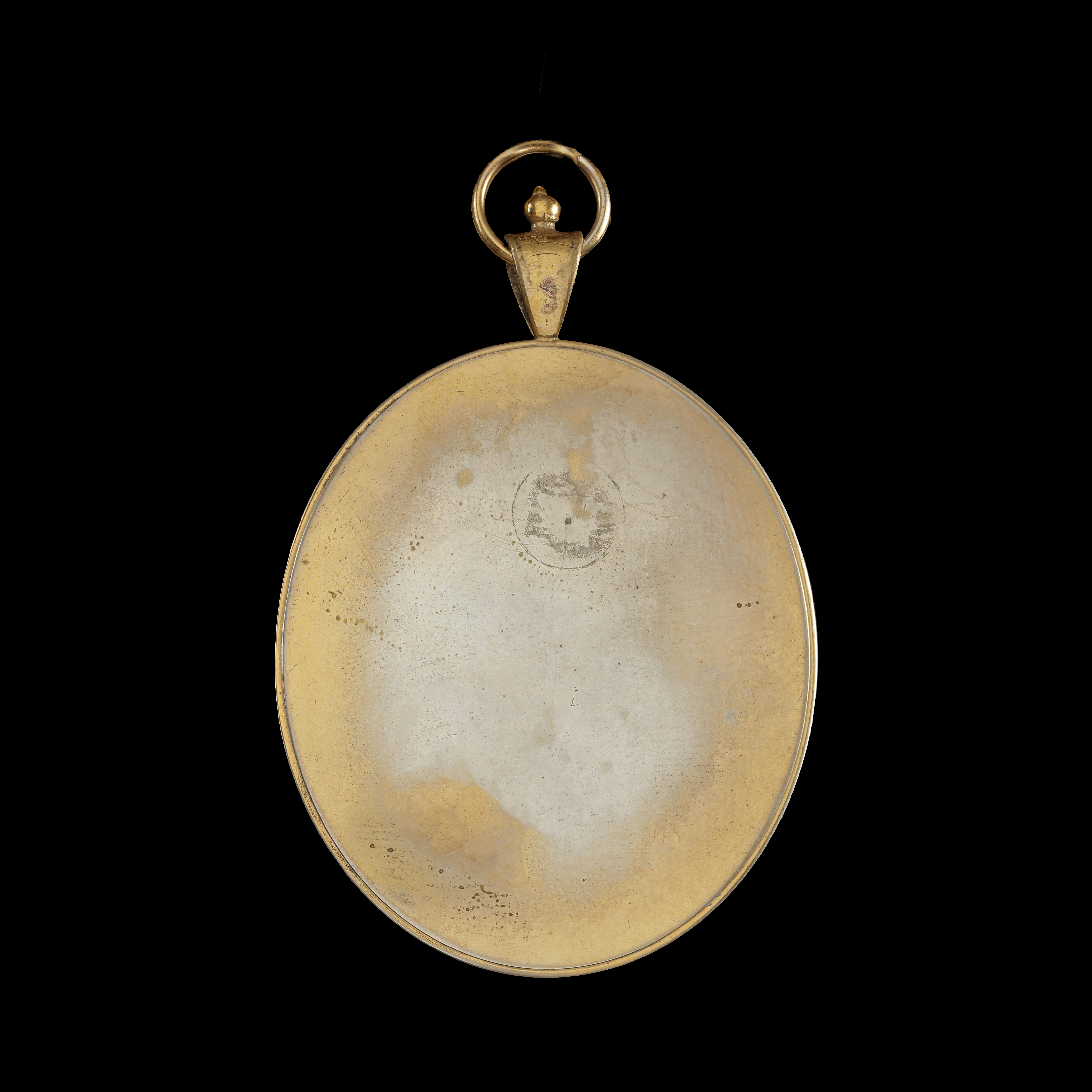 Portrait miniature of Anne Sawbridge (née Stephenson), wearing white dress, the sleeves with blue ribbon trim, matching blue ribbon in her curled and powdered hair