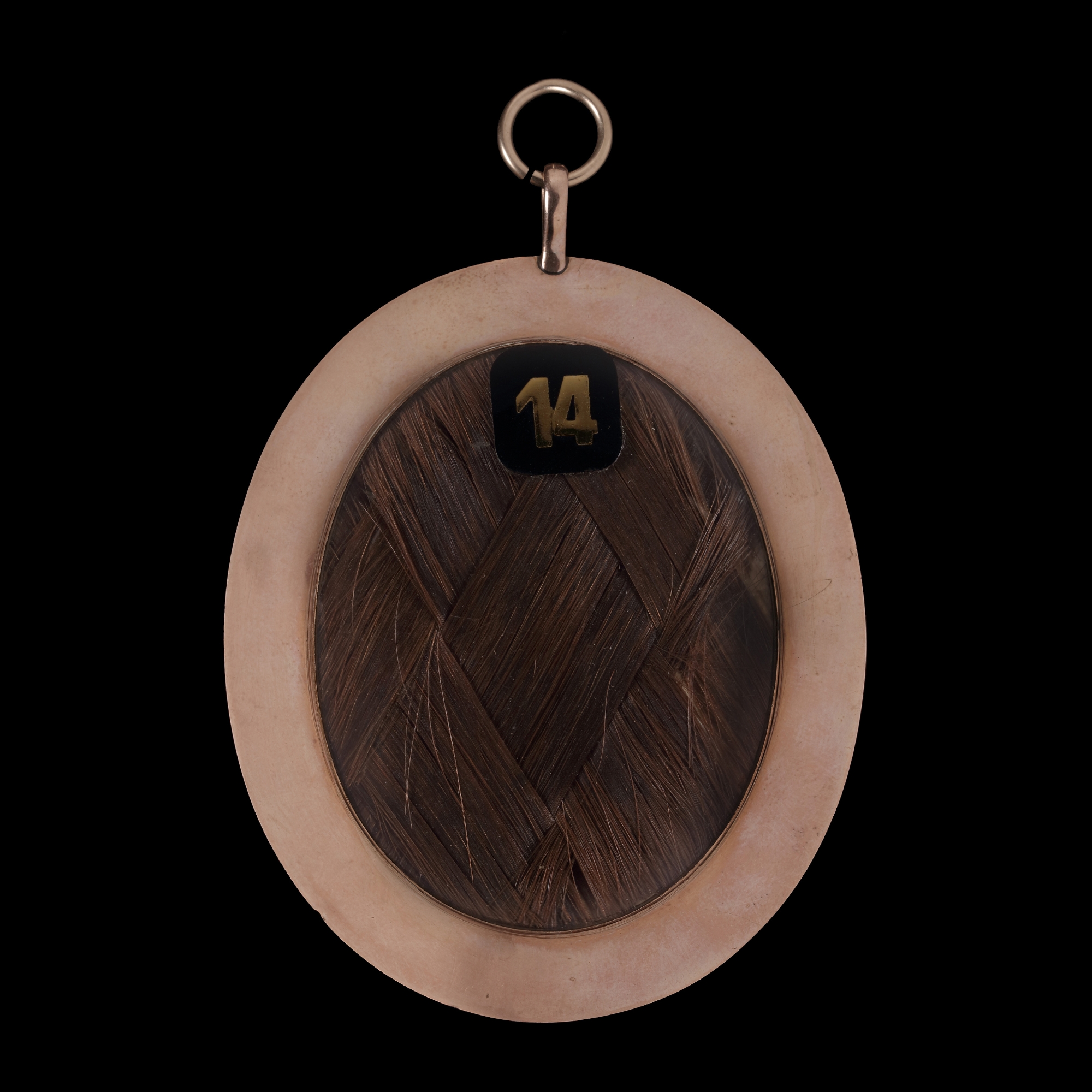 Portrait miniature of a Young Girl, wearing a white dress with a red sash and white ruffled collar