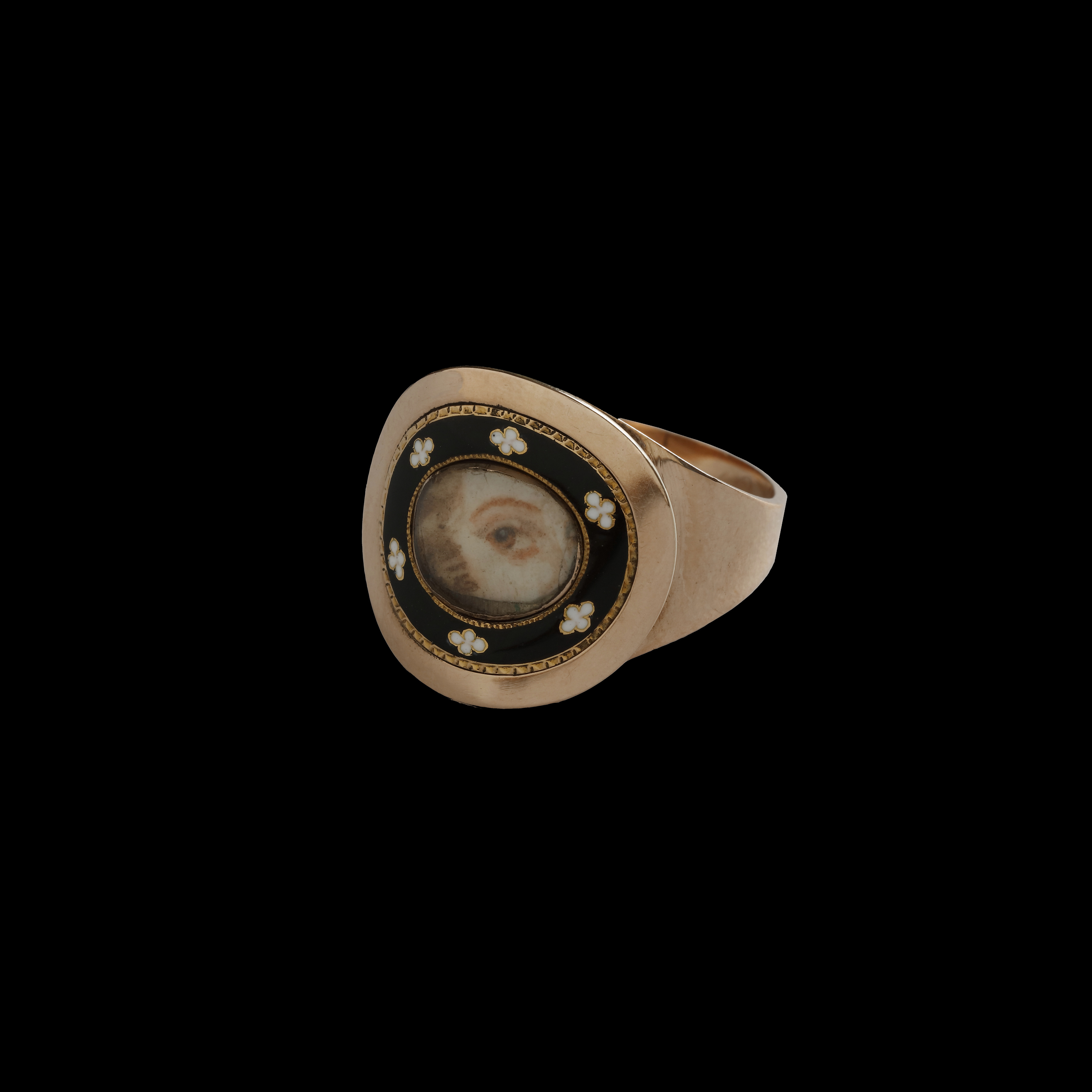 A portrait miniature ‘lovers eye’ of the hazel eye of Ellen Jane (d.1821)