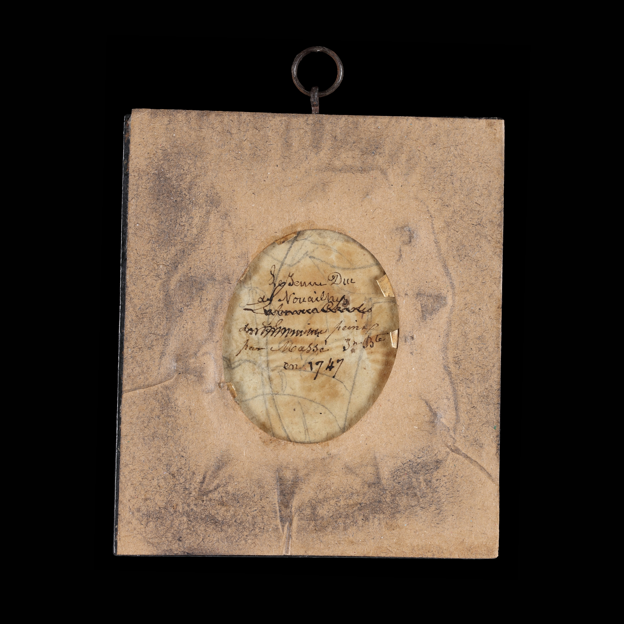 Portrait miniature of an Officer, likely of the French or Austrian Infantry, wearing a blue ribbon sash likely the Sash and Star of the Polish Order of the White Eagle, and a medal on a red ribbon possibly of the Ordre Royal et Militaire de Saint-Louis