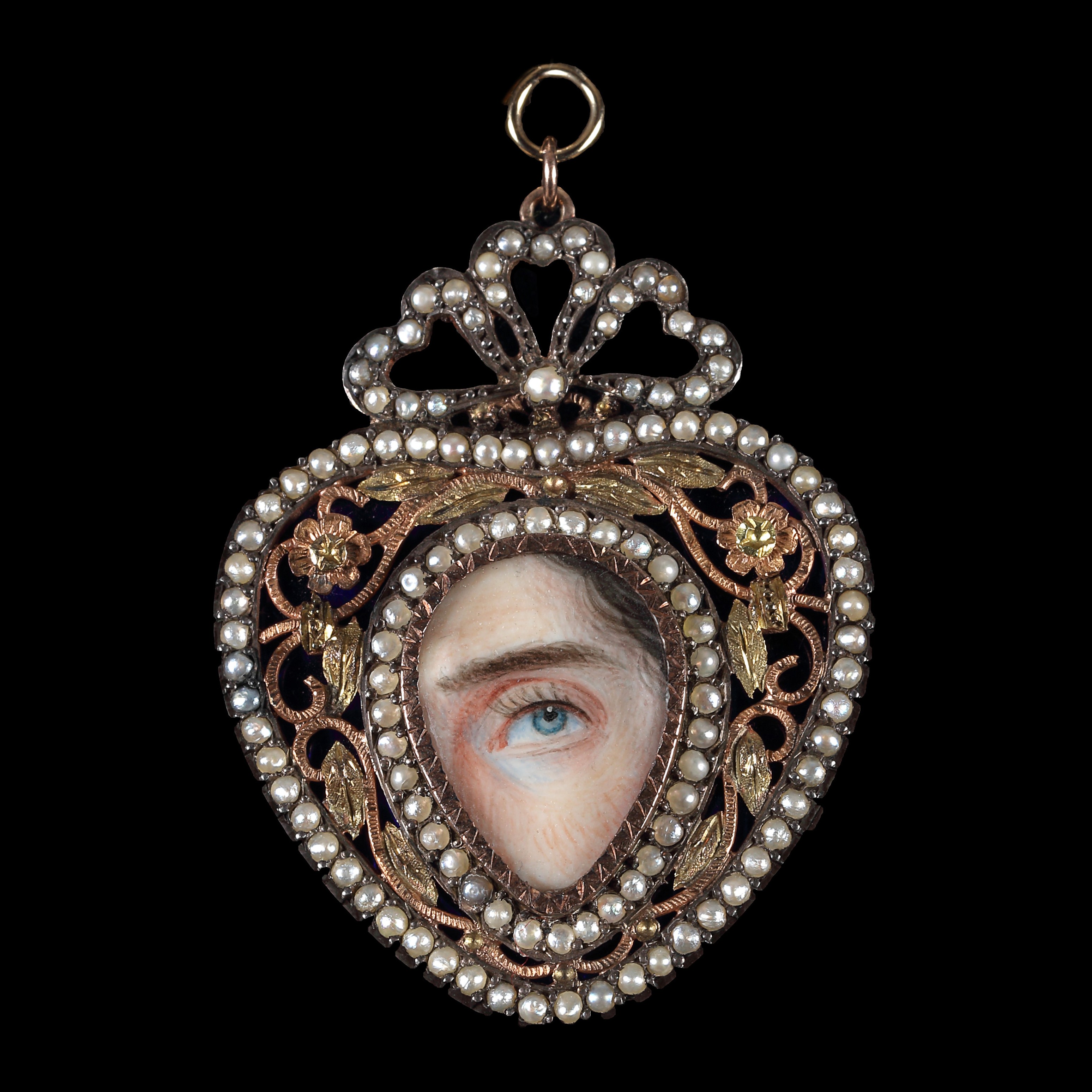 A Lover’s Eye miniature, with blue iris