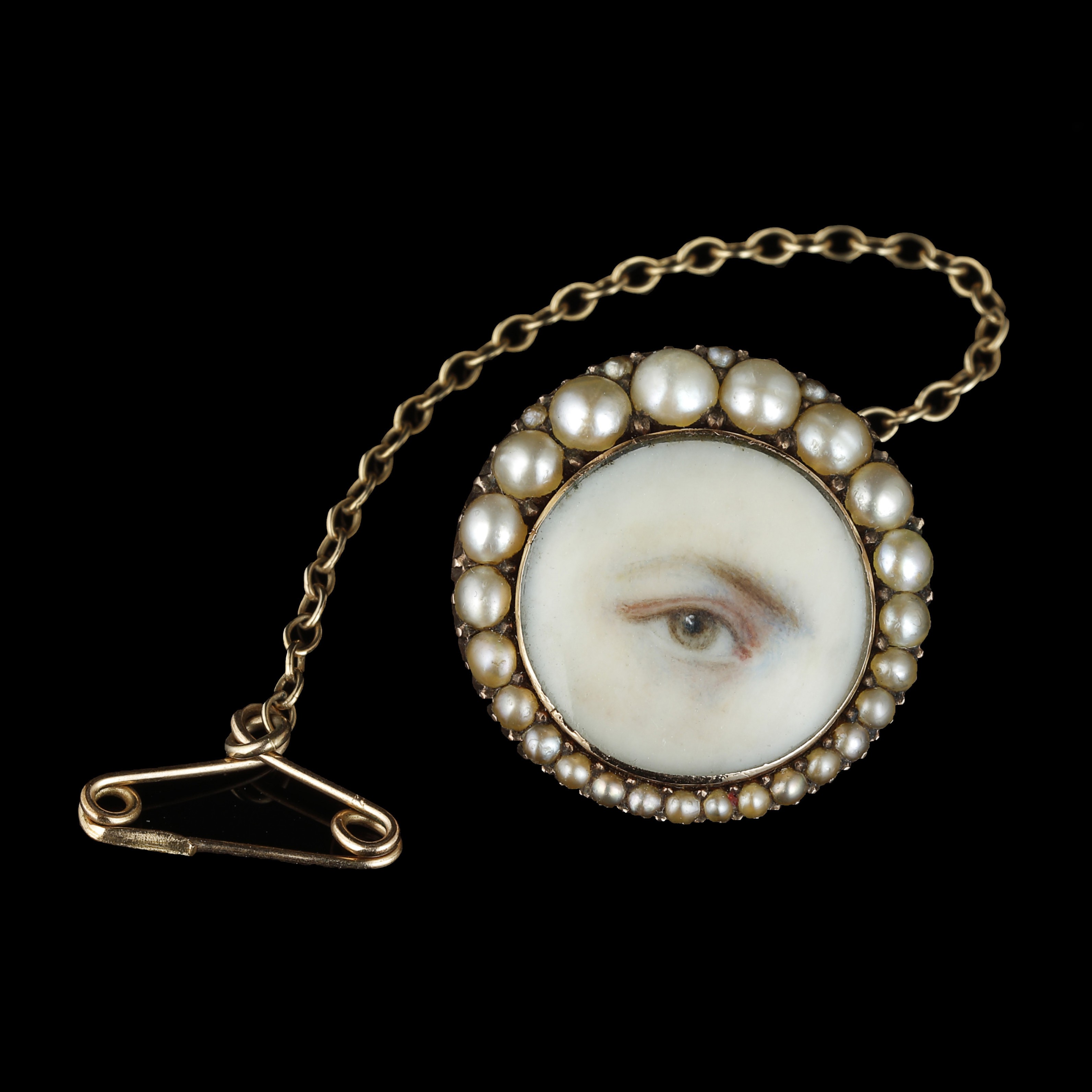 A Lover’s Eye miniature, with green iris