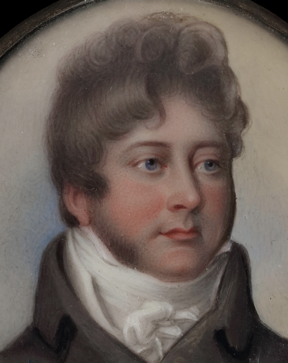 Portrait enamel of King George IV (1762-1830) when Prince of Wales