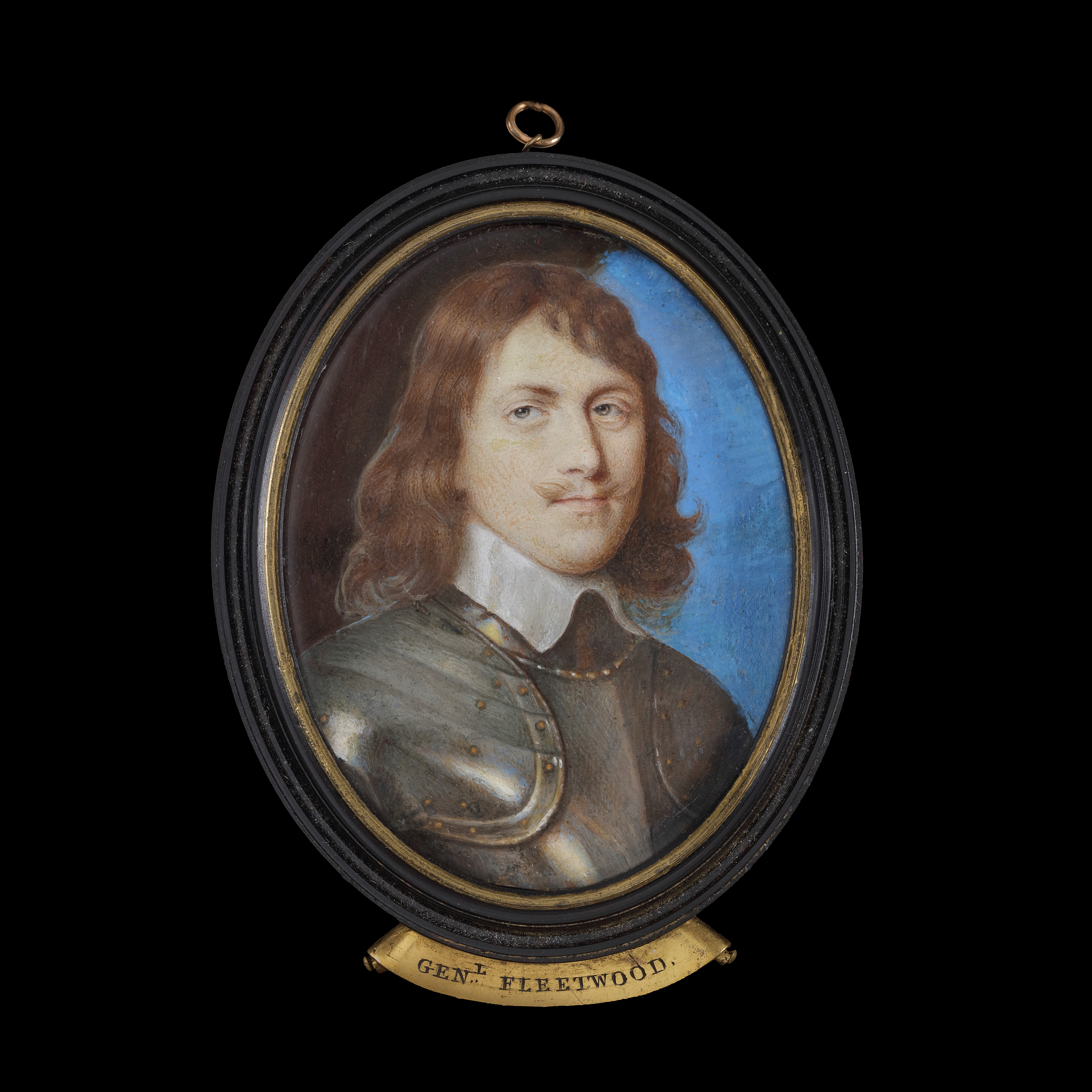 A Gentleman, traditionally called Charles Fleetwood, later Lord Fleetwood (circa 1618-1692), wearing armour and lawn collar; circa 1655