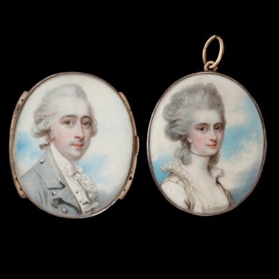 Mary Anne Magaret (née Osborn) and Johnson Wilkinson; circa 1782