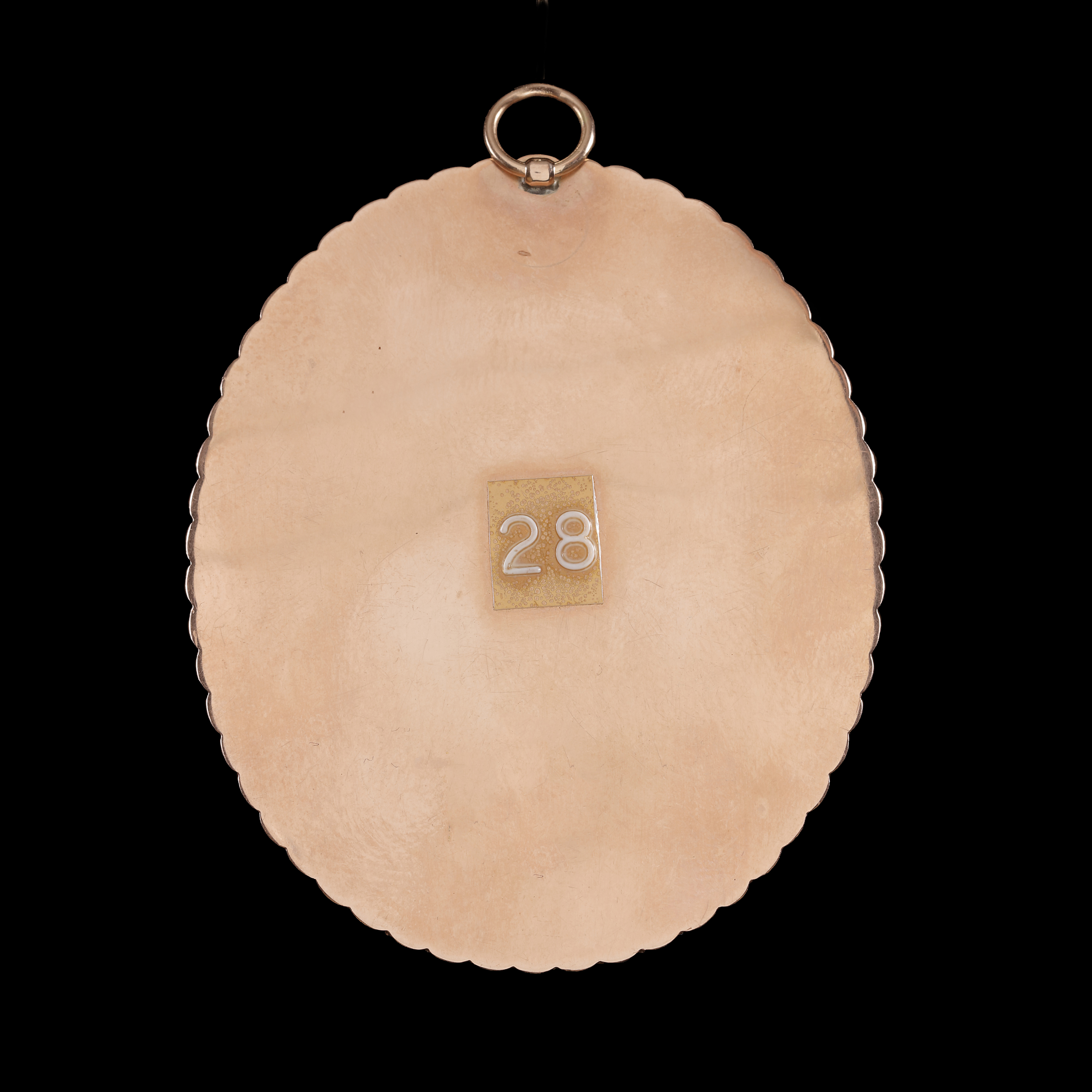 Portrait miniature of a Gentleman wearing a navy blue jacket with a high buff collar and brass buttons; circa 1785