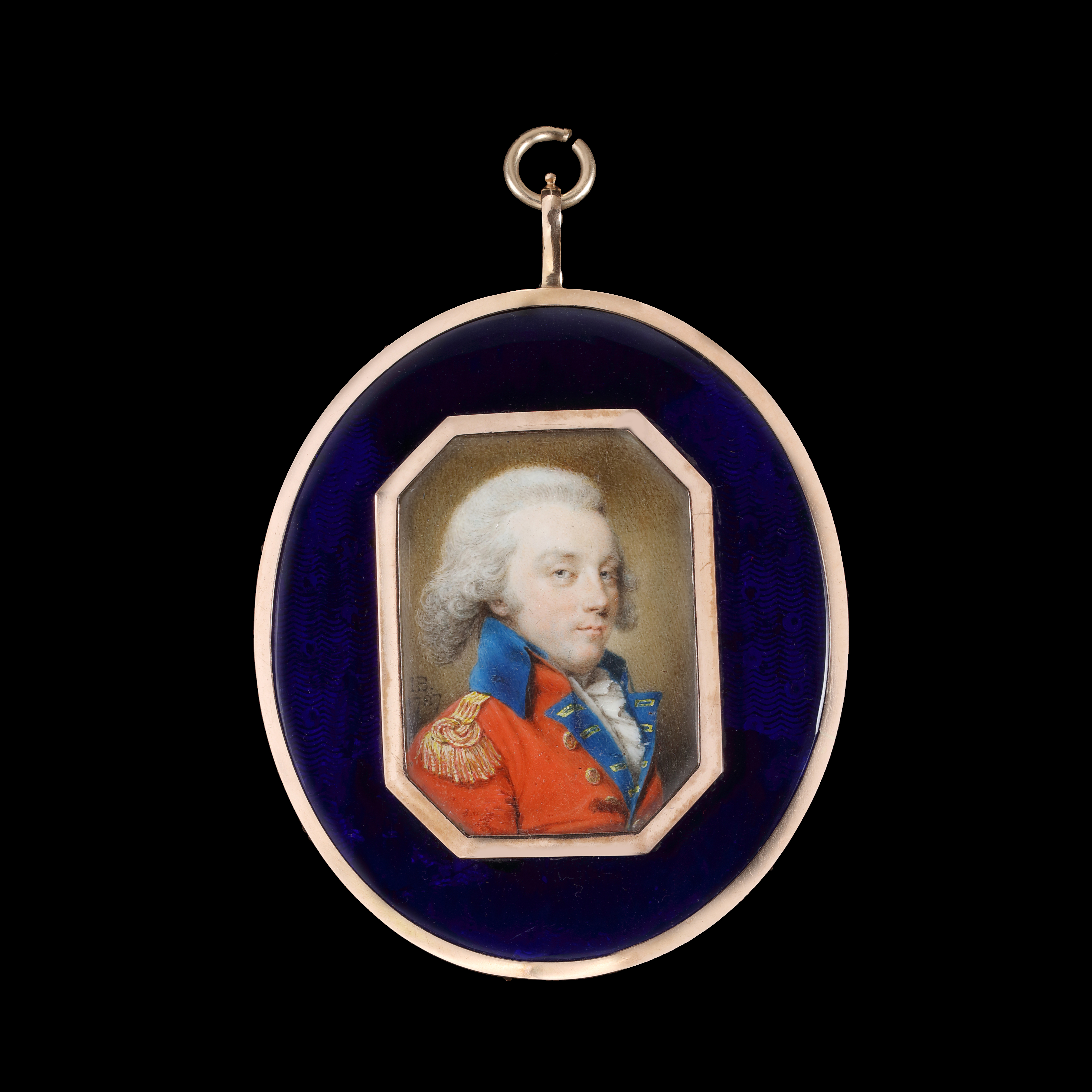 Portrait miniature of an Officer of a British Infantry regiment