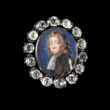 Portrait miniature of a Gentleman, thought to be Edward Montagu, 1st Earl of Sandwich (1625-1672), wearing armour and white lace jabot, his hair worn long and curled