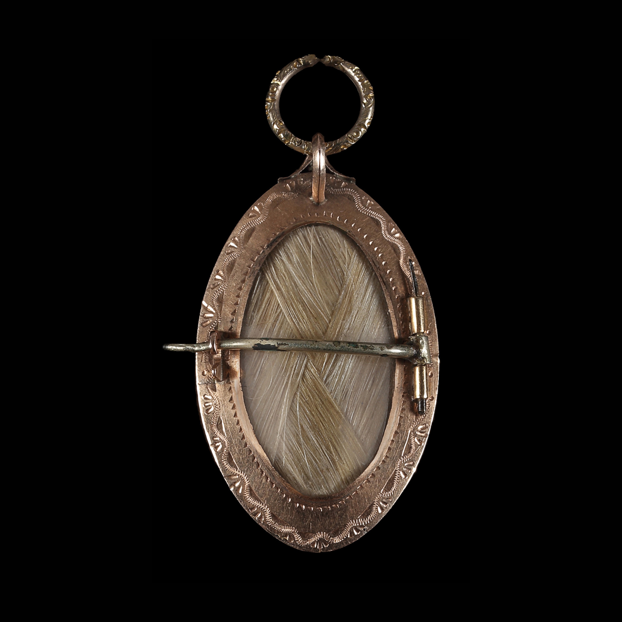 Memorial portrait miniature of a Lady in a turban, holding doves in a basket